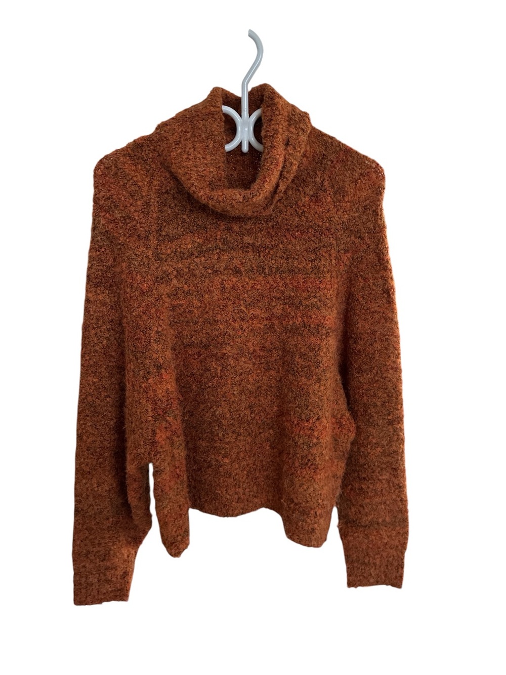 William Rast Mock neck Pebbled Sweater
